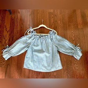 Cleo Off-the-Shoulder Gingham Top